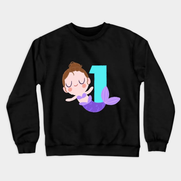 Mermaid Series: Number 1 Crewneck Sweatshirt by TheMioStore